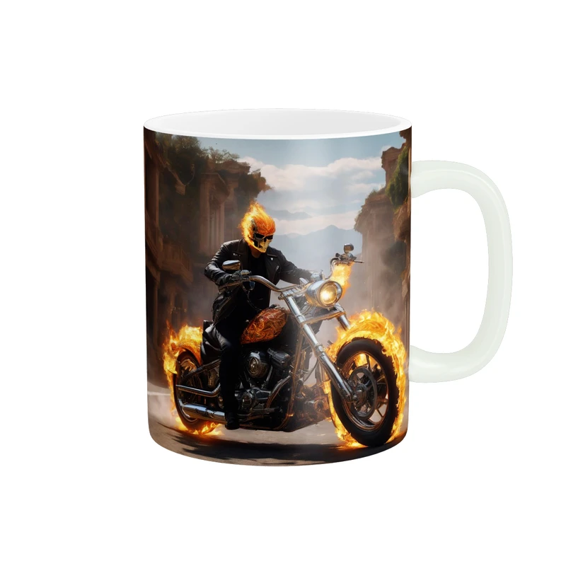 ماگ پاد آفرین طرح گوست رایدر مدل روح سوار کد  1474