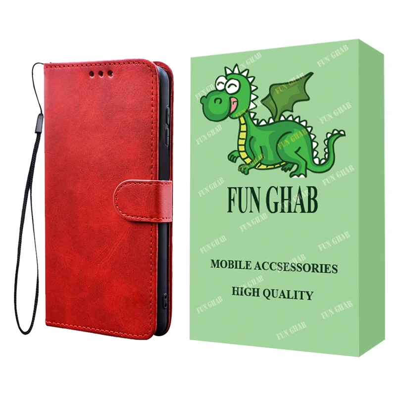  کیف کلاسوری فان قاب مدل چرمی مناسب برای گوشی موبایل سامسونگ Galaxy A10