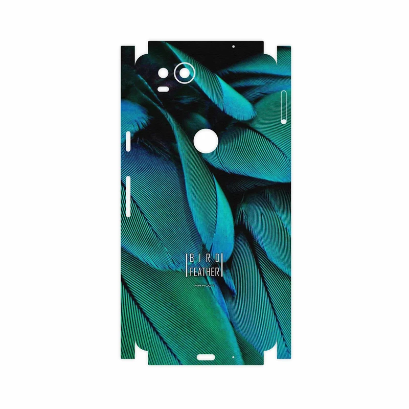 برچسب پوششی ماهوت مدل Green Feather-FullSkin مناسب برای گوشی موبایل گوگل Pixel 2