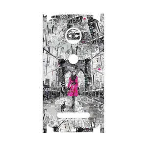 MAHOOT Collage of Catwalk Bridge-FullSkin Cover Sticker for Motorola Moto Z2 Force