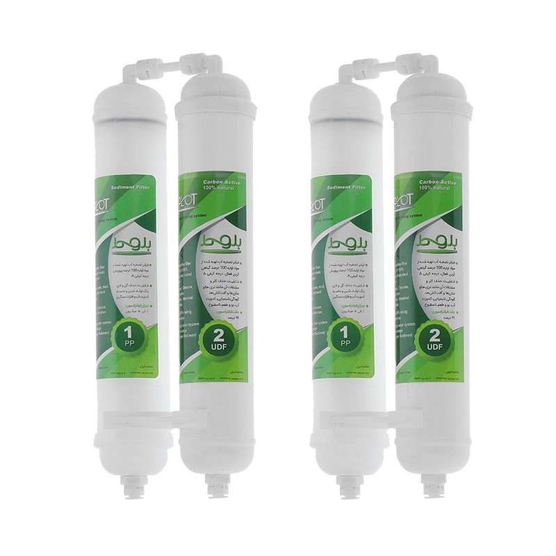 فیلتر تصفیه آب یخچال و فریزر بلوط مدل الیافی و کربن گیاهی RX 2500 G مجموعه 4 عددی فیلتر تصفیه آب یخچال و فریزر بلوط مدل الیافی و کربن گیاهی RX 2500 G مجموعه 4 عددی