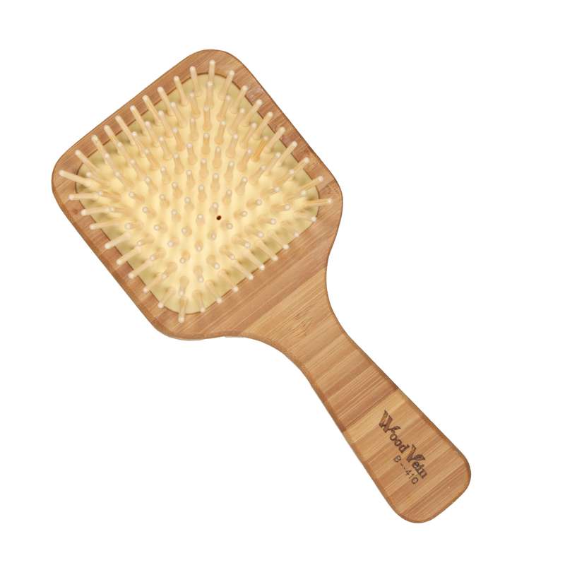 برس مو وودوین مدل چهارگوش چوبی بامبو کد B_410