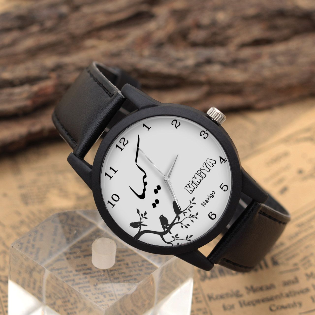 ساعت مچی عقربه ای زنانه ناکسیگو طرح کیمیا کد LF3327 -  - 4