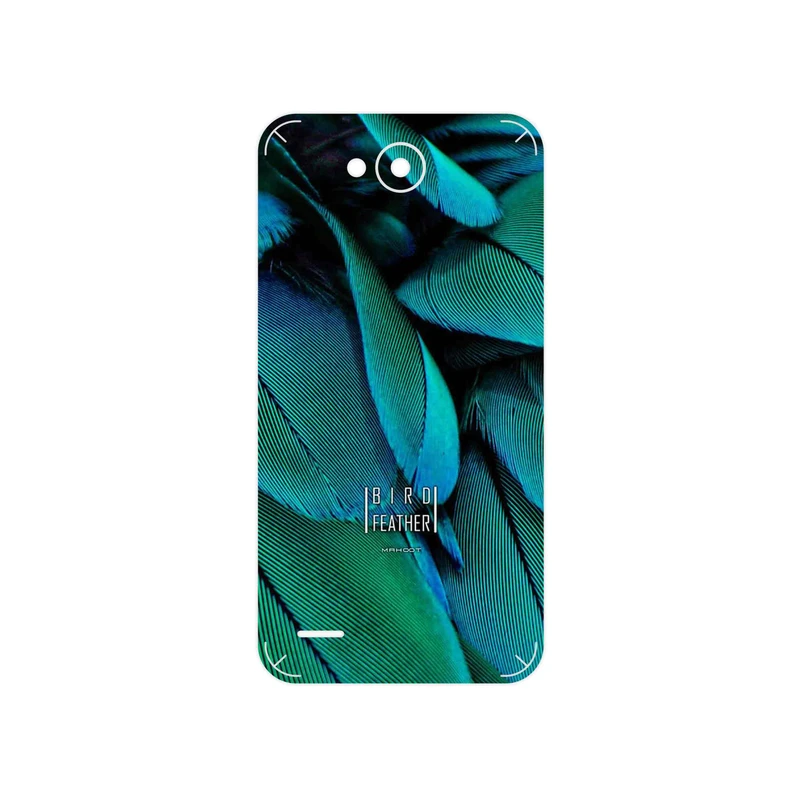 برچسب پوششی ماهوت مدل Green Feather مناسب برای گوشی موبایل ال جی X Power 2