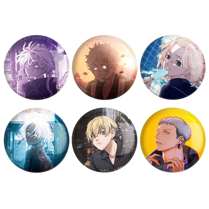 مگنت خندالو طرح انیمه توکیو ریونجرز کد 431B مجموعه 6 عددی