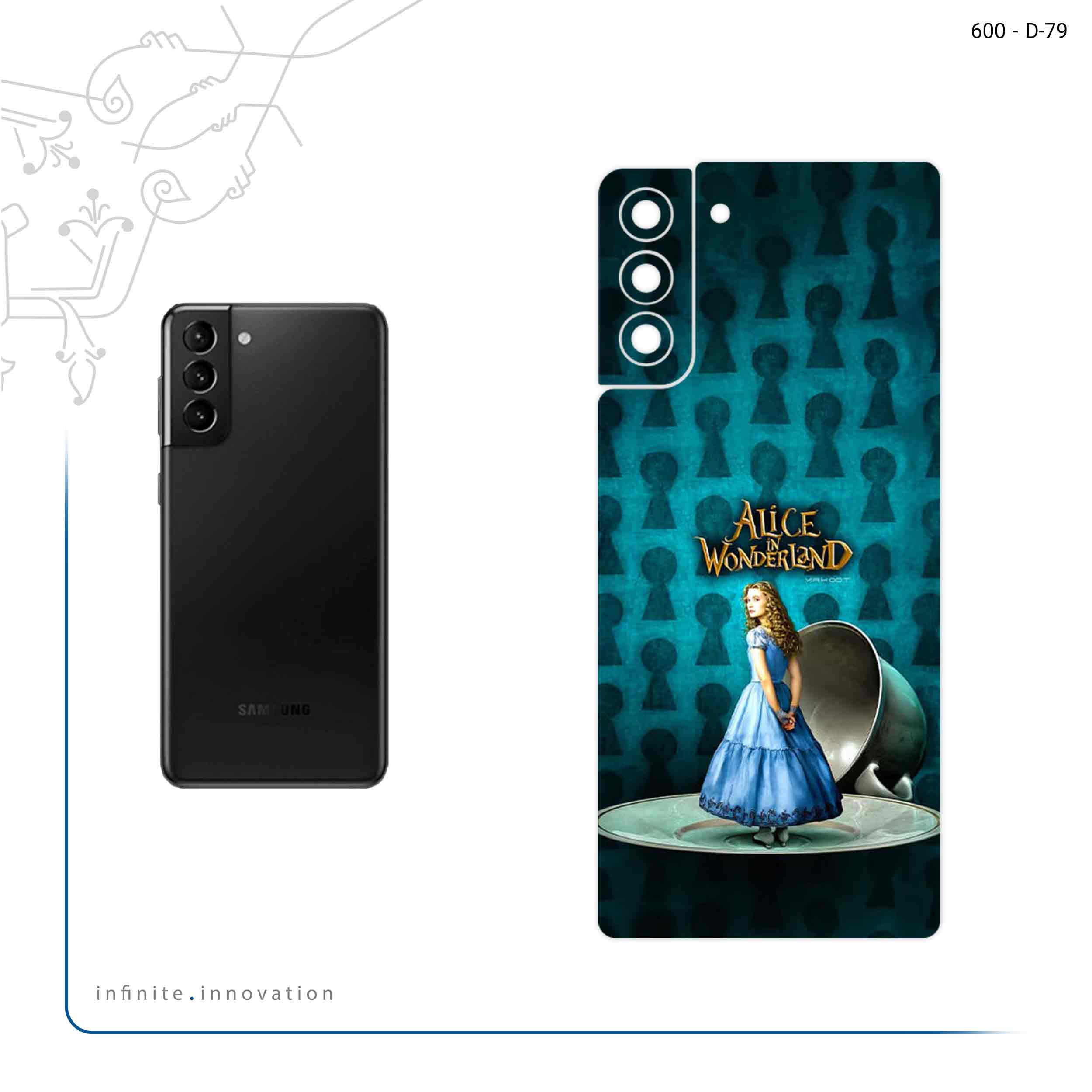 برچسب پوششی ماهوت مدل Alice in Wonderland مناسب برای گوشی موبایل سامسونگ Galaxy S21 Plus 5G
