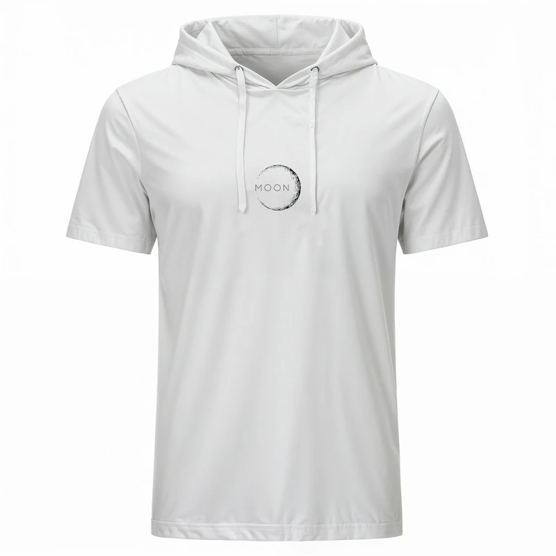 تی‌شرت کلاه‌دار آستین کوتاه مردانه مدل 14040403 رنگ سفید