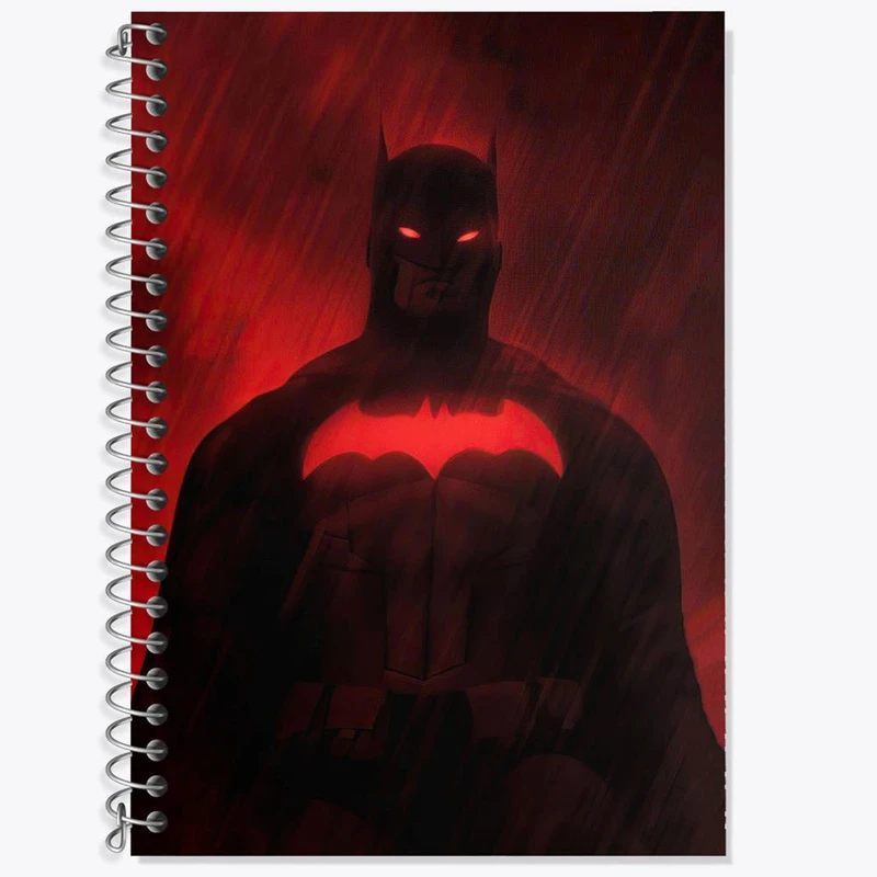 دفتر زبان 50 برگ خندالو مدل دو خط طرح بتمن Batman کد 25805