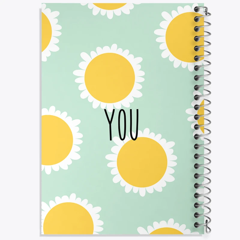 دفتر نت موسیقی 50 برگ خندالو مدل مینیمال گل کد N156