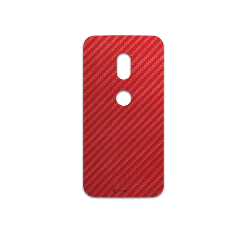 برچسب پوششی ماهوت مدل Red-Fiber مناسب برای گوشی موبایل موتورولا Moto G4 Play