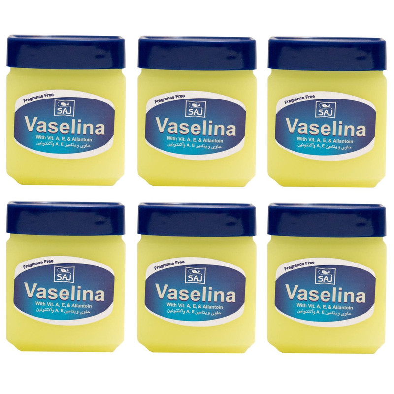 وازلین ساج مدل Fragrance Free حجم 125 میلی لیتر مجموعه 6 عددی