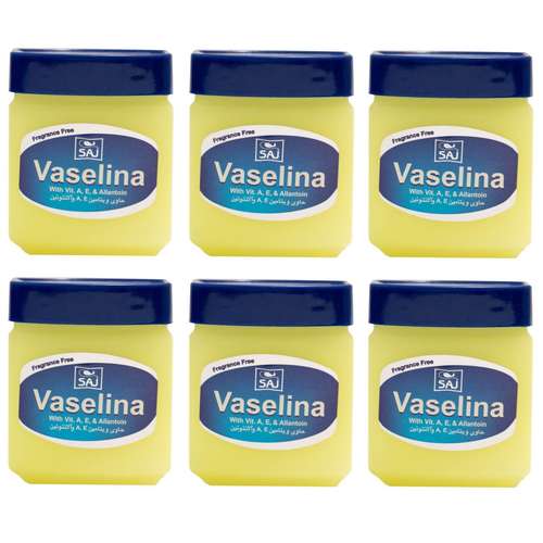 وازلین ساج مدل Fragrance Free حجم 125 میلی لیتر مجموعه 6 عددی
