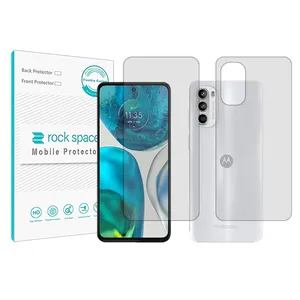 Rockspace transparent screen protector HyGEL model suitable for Motorola Moto G52 mobile phone with back protector