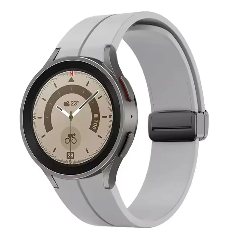 بند اسپریگ مدل Silic ORG Magnet مناسب برای ساعت هوشمند سامسونگ Galaxy Watch 7 44mm