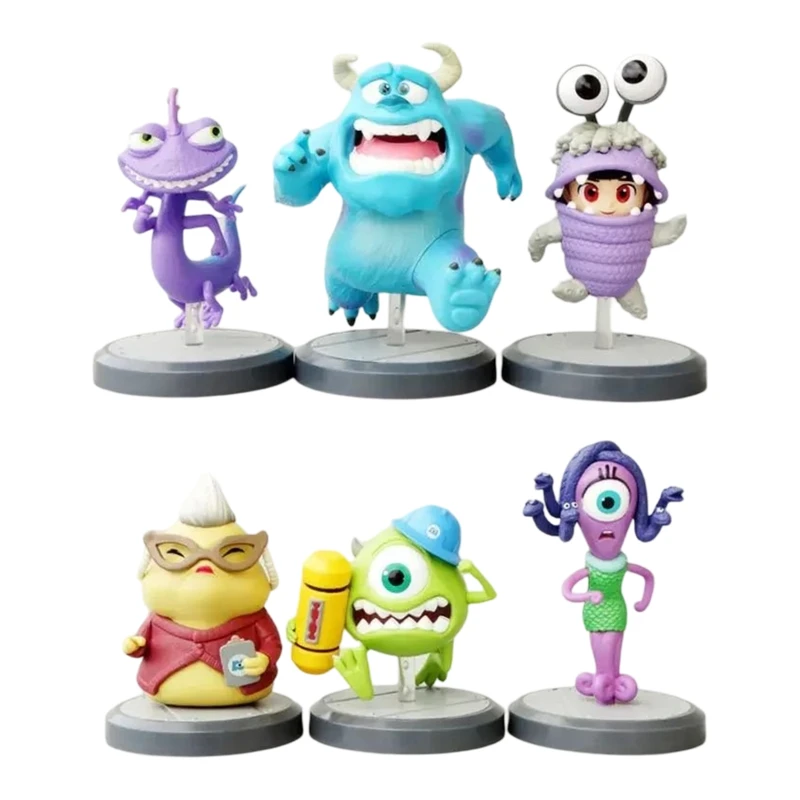 فیگور مدل کارخانه هیولاها طرح سالیوان و مایک مجموعه 6 عددی