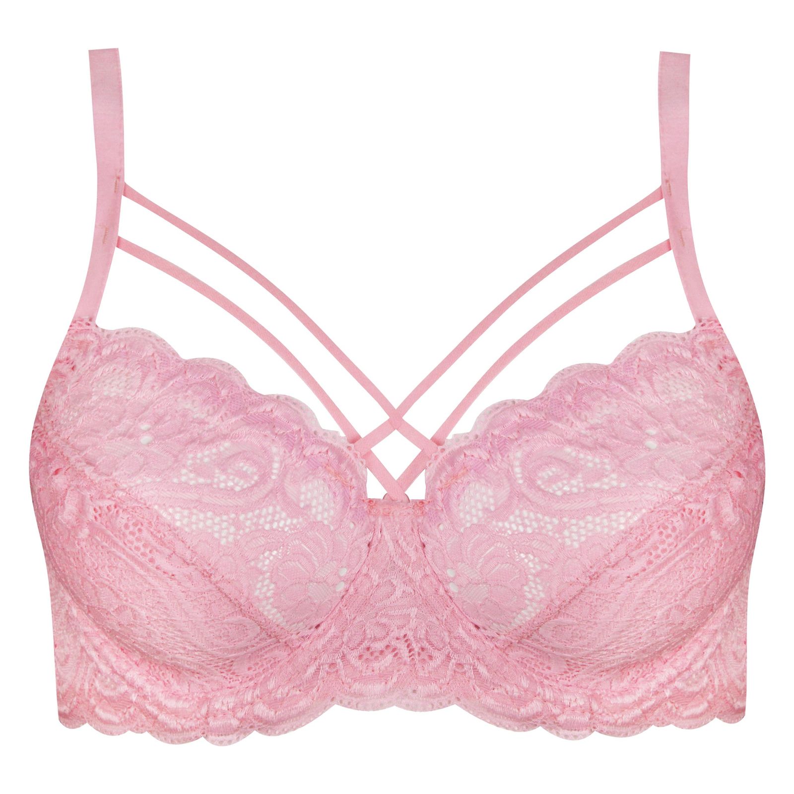 ست شورت و سوتین زنانه ماییلدا مدل فنردار هارنس کد 5165 رنگ صورتی -  - 2