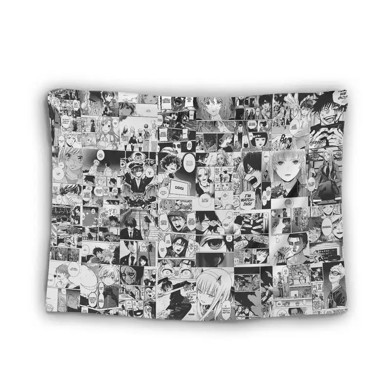 پوستر پارچه ای مدل بک دراپ مانگایی انیمه حمله به غولها جوجوتسو کایسن کد 001