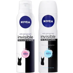  اسپری بدن زنانه نیوآ مدل Invisible Black and White Pure Black And White حجم 150 میلی لیتر بسته 2 عددی 