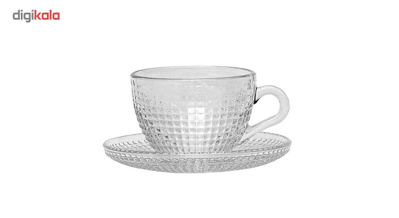 فنجان و نعلبکی بلور کاوه مدل Venice بسته 6 عددی