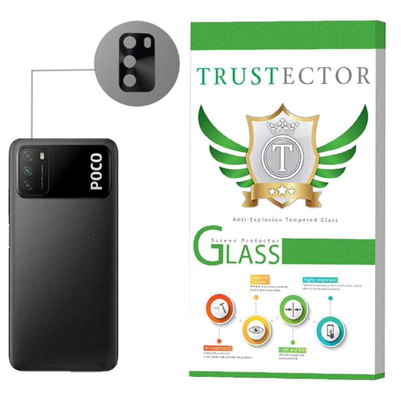 محافظ لنز دوربین تراستکتور مدل STTA-Glass مناسب برای گوشی موبایل شیائومی Poco M3
