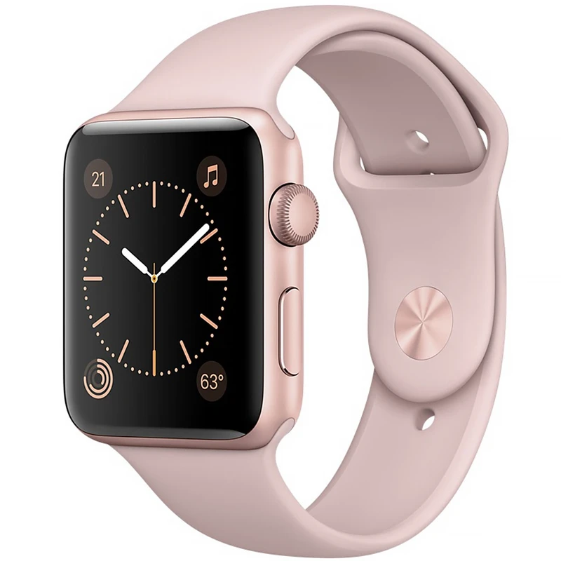 ساعت هوشمند اپل واچ سری 1 مدل 42mm Rose Gold Case with Pink Sand Band