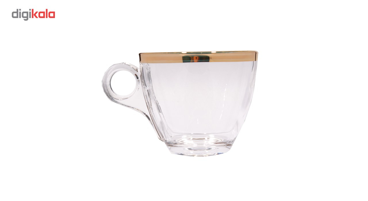 فنجان بلینک مکس مدل 95 بسته 6 عددی لب طلایی