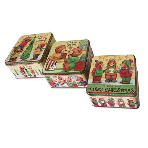 قوطی فلزی مدل GH012 مجموعه سه عددی