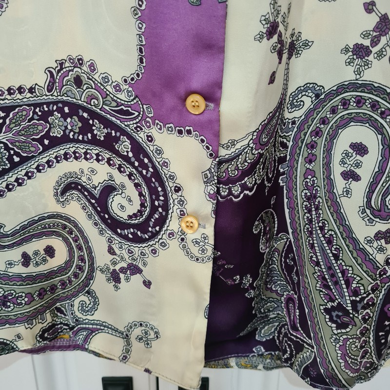 شومیز آستین بلند زنانه مدل پترن بته جقه کد ۵