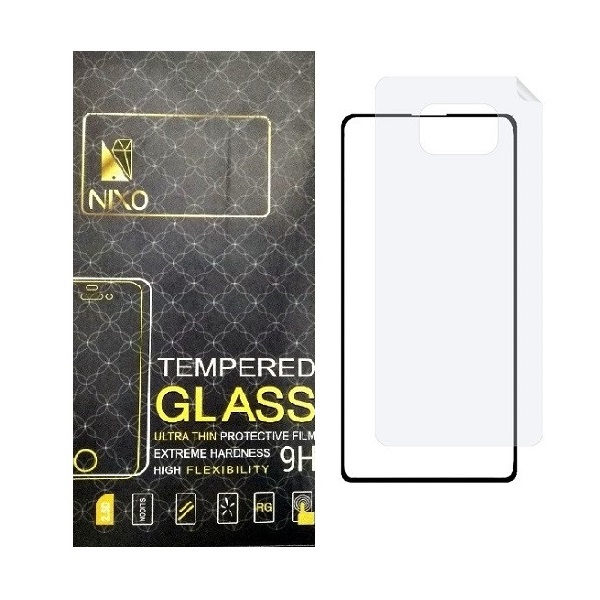 محافظ صفحه نمایش نیکسو مدل 2FN مناسب برای گوشی موبایل شیائومی Poco X3 Pro 5G به همراه محافظ پشت گوشی