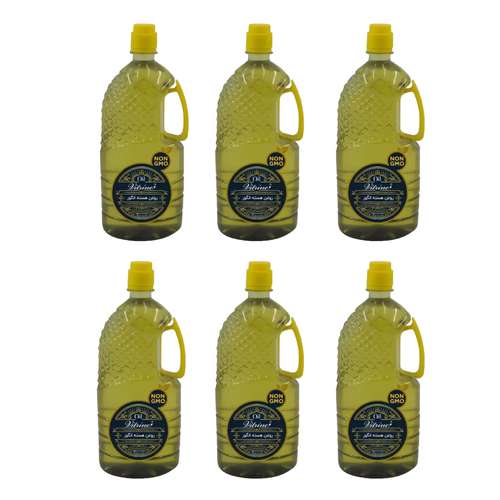 روغن هسته انگور خوراکی ویترین فود - 6 لیتر بسته‌ی 6 عددی