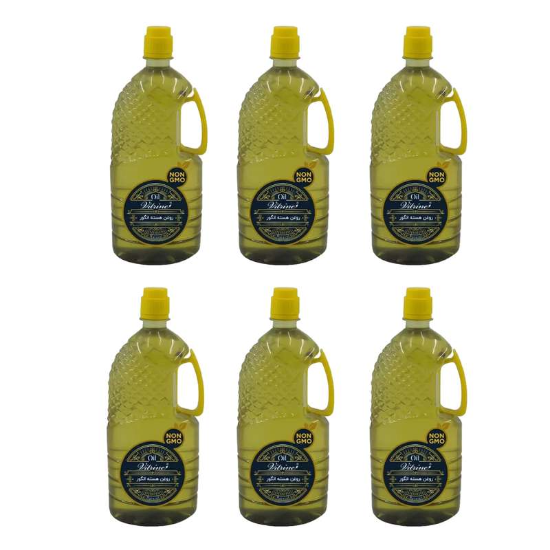 روغن هسته انگور خوراکی ویترین فود - 6 لیتر بسته ی 6 عددی