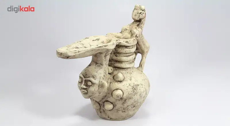 قوری سفالی طرح سر انسان