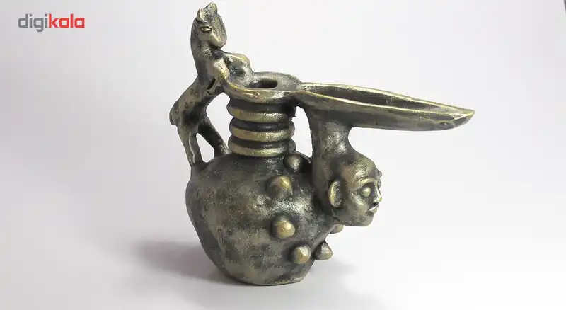 قوری سفالی طرح سر انسان