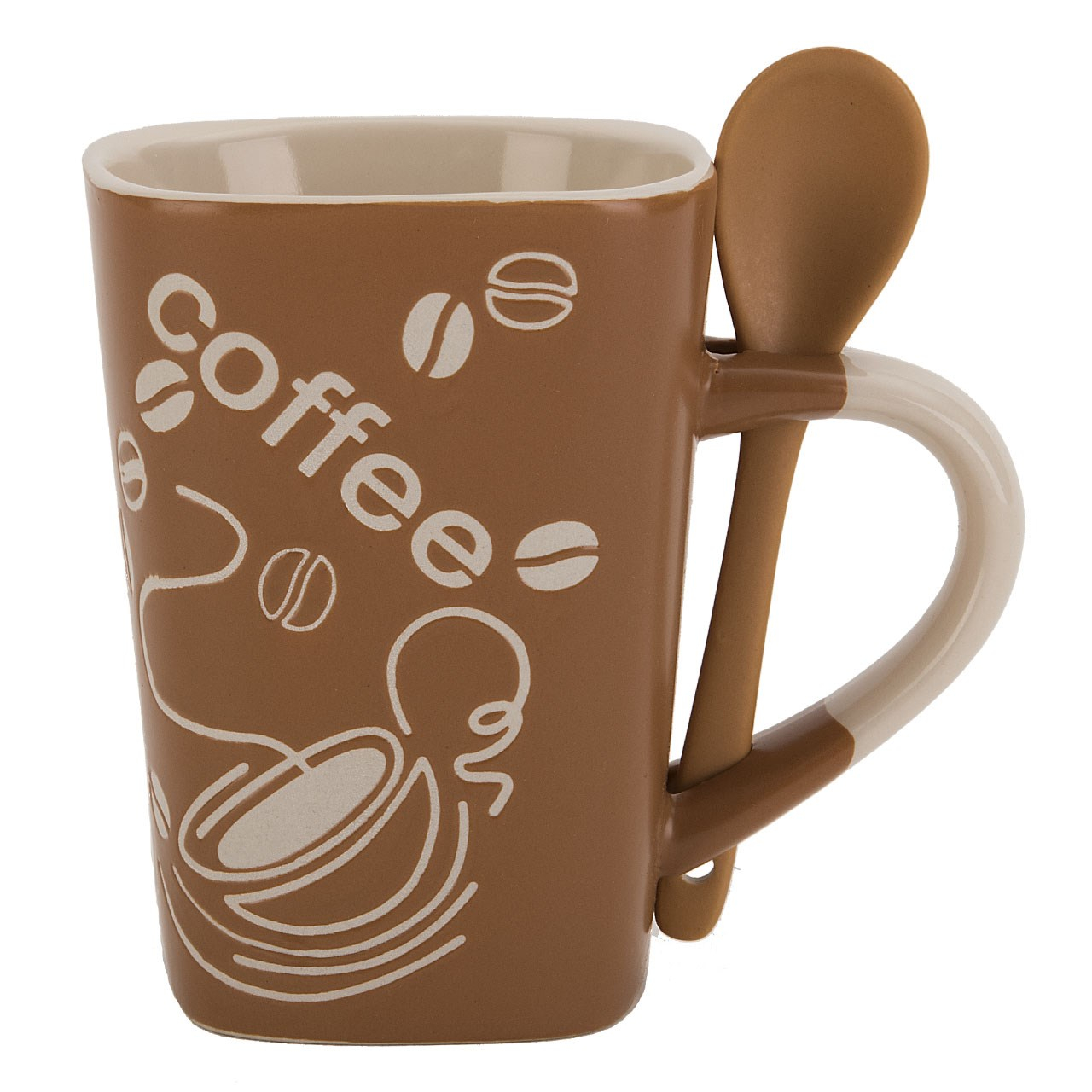 لیوان قاشق دار راشا مدل Coffee 1 لیوان قاشق دار راشا مدل Coffee 1