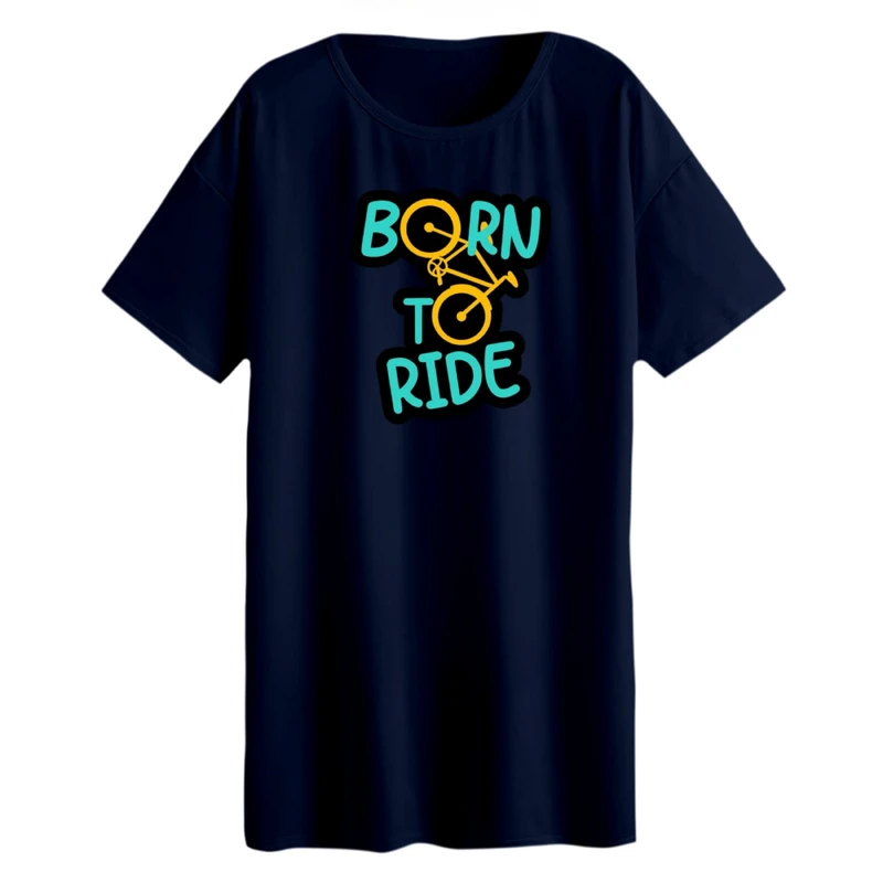 تی شرت لانگ آستین کوتاه زنانه مدل دوچرخه کد 8