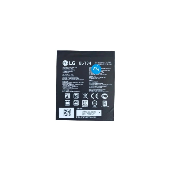 باتری موبایل مدل BL- T34 ظرفیت 3300 میلی آمپر ساعت مناسب برای گوشی موبایل ال جی V30