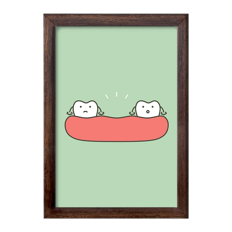 تابلو خندالو طرح دندان و دندانپزشکی کودکانه کد 27757