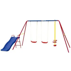 سرسره کودک گرون آپ مدل Heracles Triple Swing Set With Slide