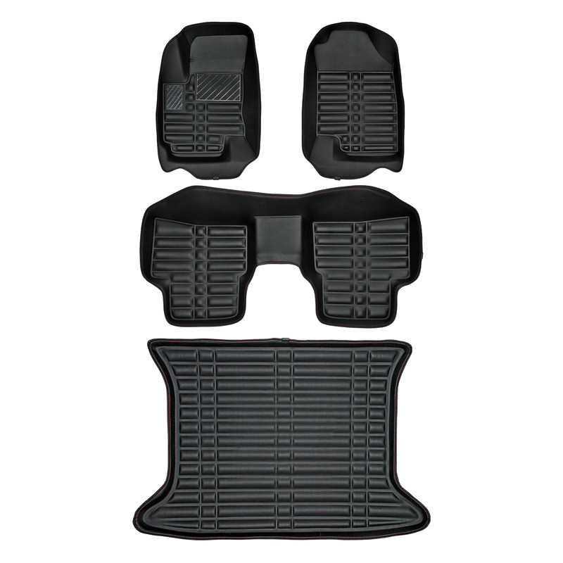 کفپوش پنج بعدی خودرو پانیذ مدل EVA مناسب برای جک S3 به همراه کفپوش صندوق