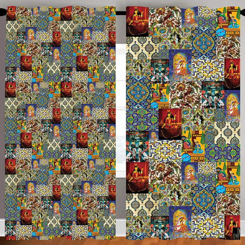 پرده رنس مدل C35-50132 سایز 270x140 سانتی متر