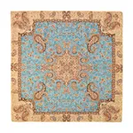 ترمه رومیزی ژینورا طرح آسمان سایز 100x100 سانتی متر