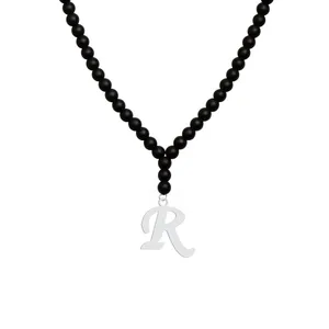 گردنبند نقره زنانه هایکا مدل حرف لاتین R کد n.ha1-123