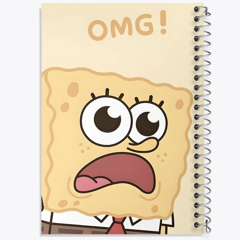 دفتر شطرنجی 50 برگ خندالو مدل باب اسفنجی کد F1331