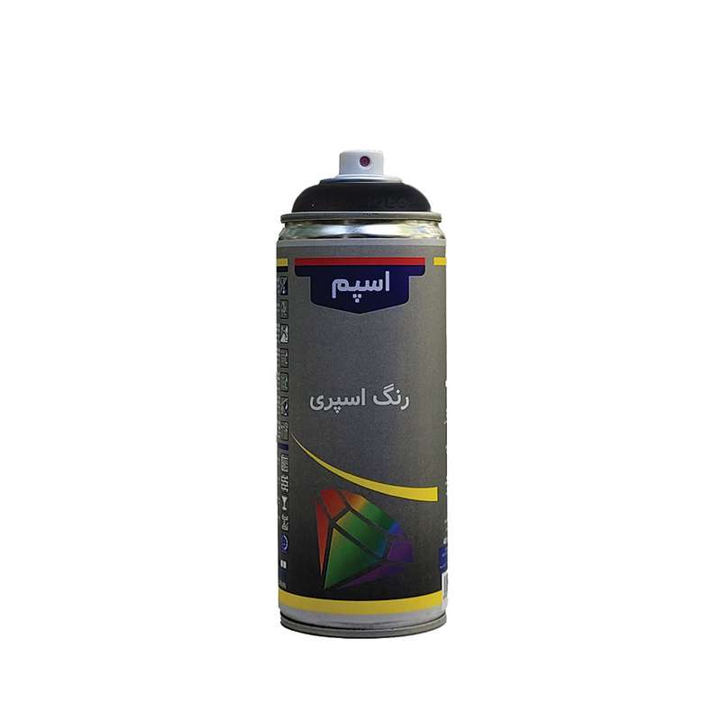 اسپری رنگ مشکی اسپم مدل مات حجم 300 میلی لیتر اسپری رنگ مشکی اسپم مدل مات حجم 300 میلی لیتر