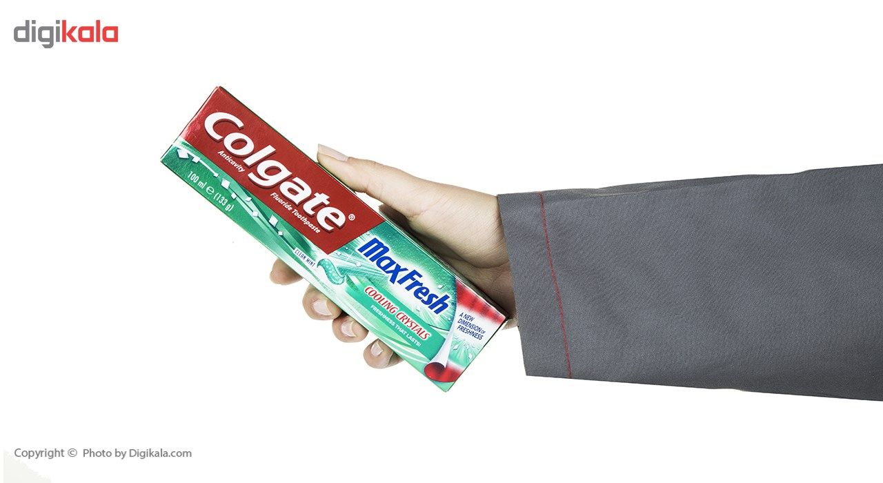 خمیر دندان کلگیت سری Max Fresh مدل Cooling Crystals حجم 100 میلی لیتر - - 2
