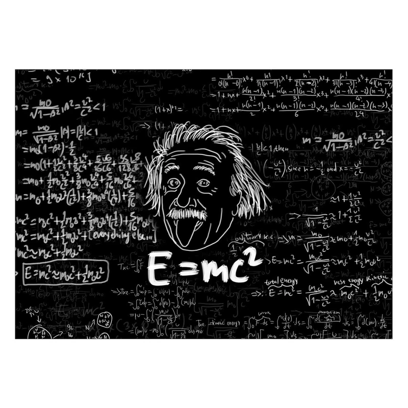 تابلو شاسی ونسونی طرح E Equals Mc2 سایز 30 × 40