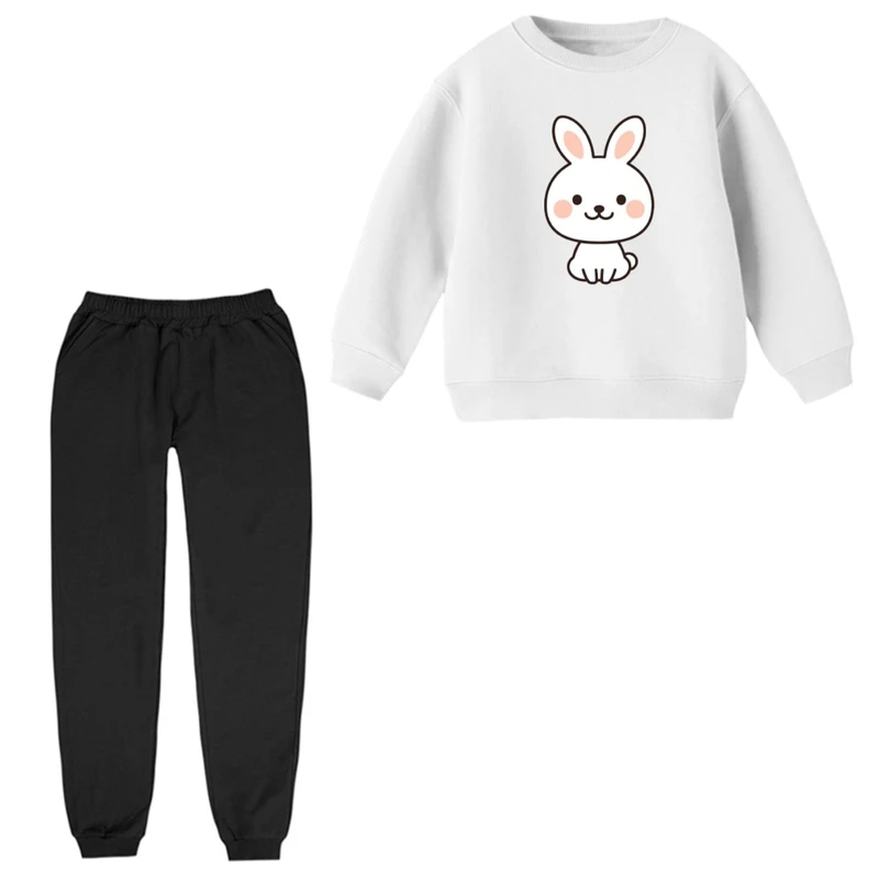 ست سویشرت و شلوار راحتی بچگانه مدل خرگوش کد ۱۳  