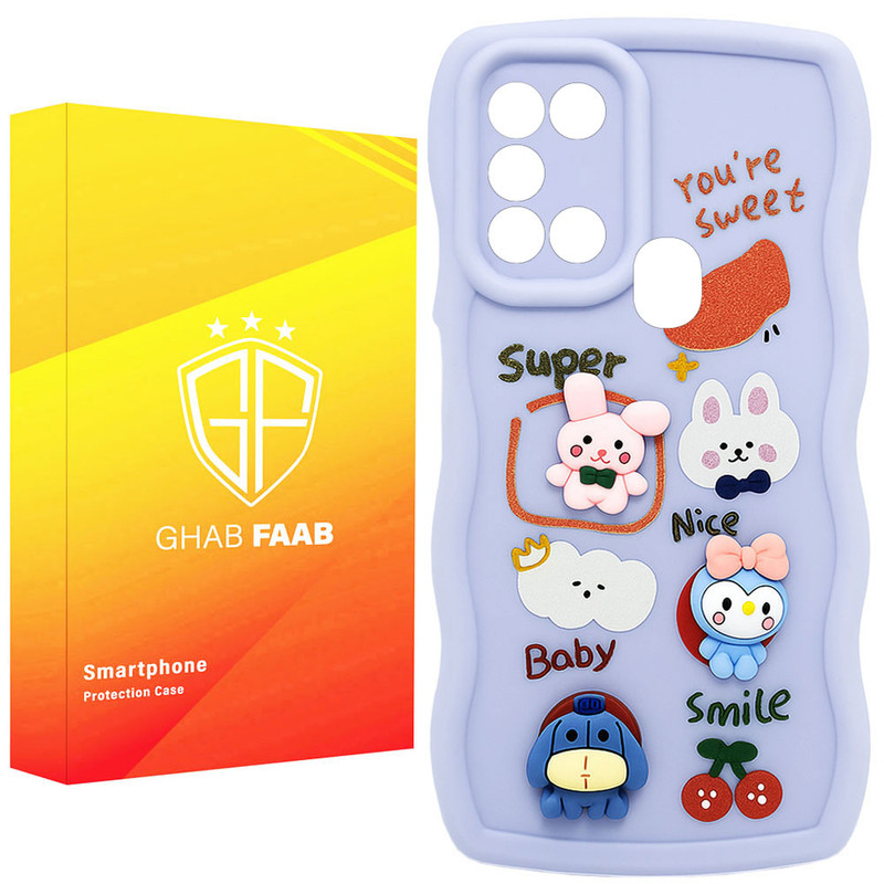 کاور قاب فاب طرح دخترانه مناسب برای گوشی موبایل سامسونگ Galaxy A21s