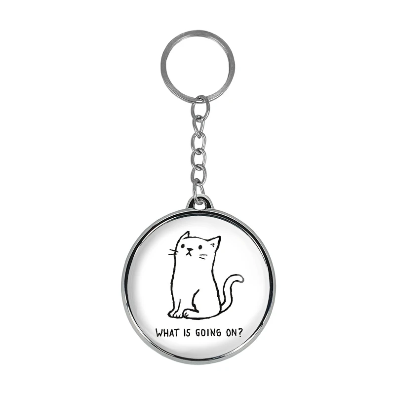 جاکلیدی خندالو طرح گربه کنجکاو مدل دوطرفه کد 2931529316