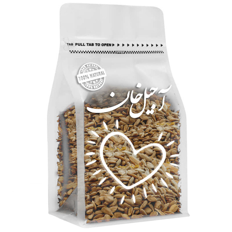 مغز تخمه آفتاب گردان خام آجیل خان - 100 گرم